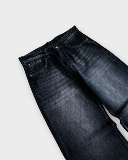 Onyx Mist Baggy Wide Leg Jeans