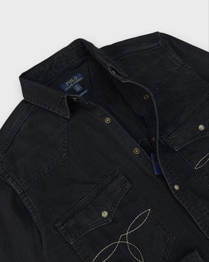 "Selling Fast" Western Cowboy Denim Shirt