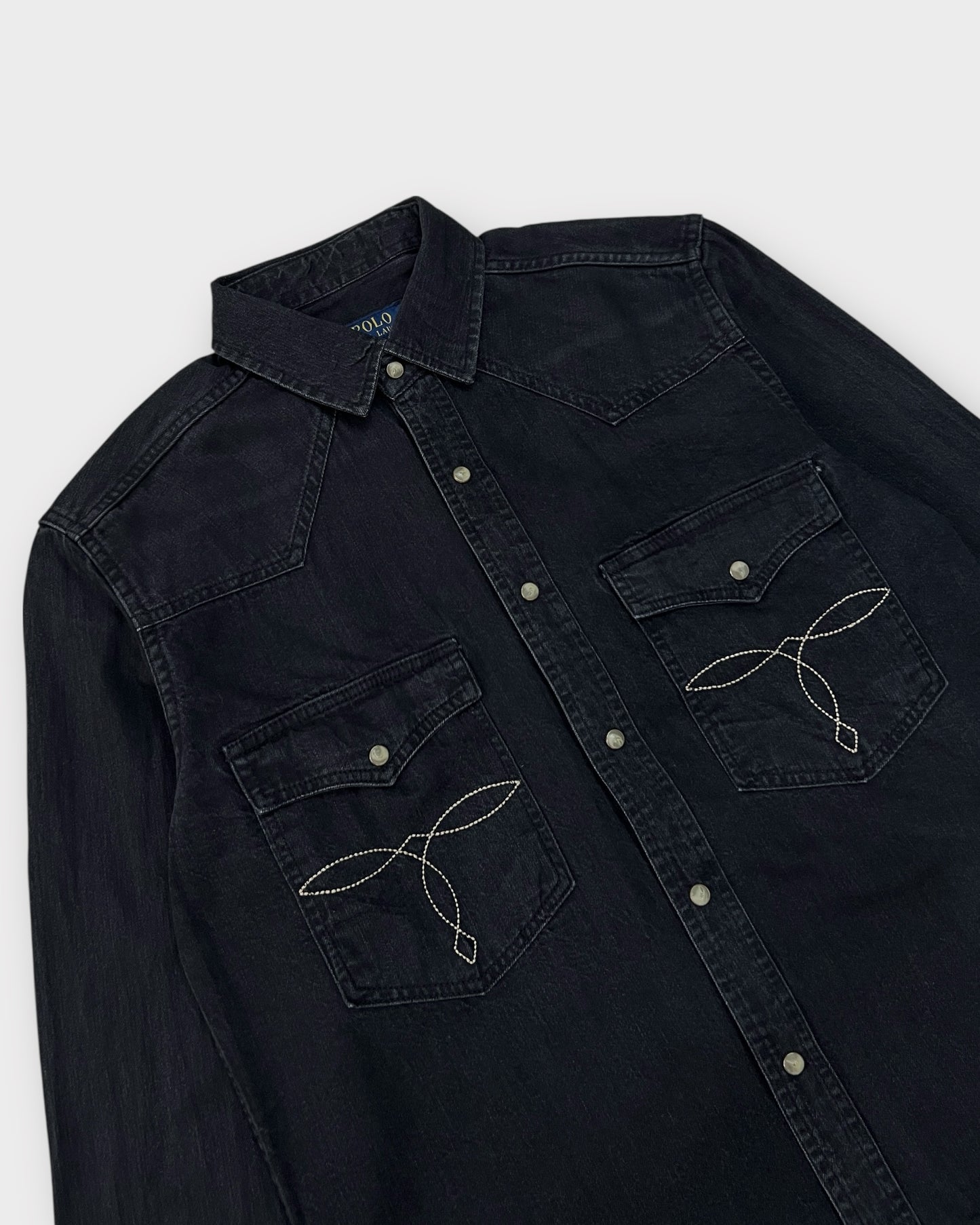 "Selling Fast" Western Cowboy Denim Shirt