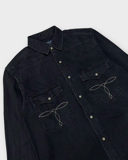 "Selling Fast" Western Cowboy Denim Shirt