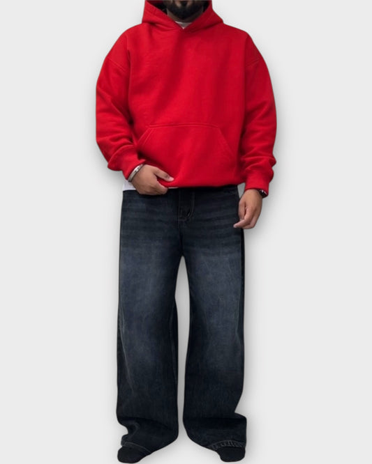 360 GSM "Red" Oversized Hoodie