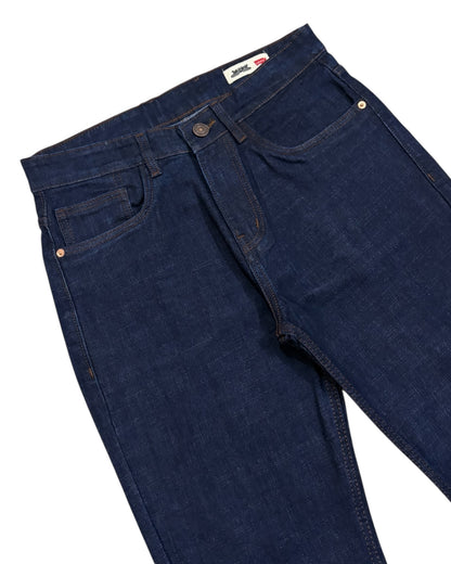 Raw Wash Bootcut Fit Jeans - Denim Blue