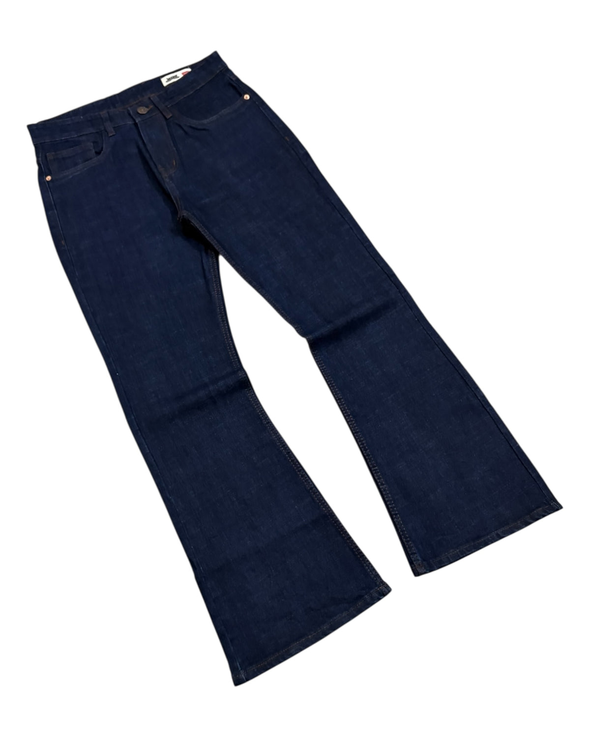 Raw Wash Bootcut Fit Jeans - Denim Blue