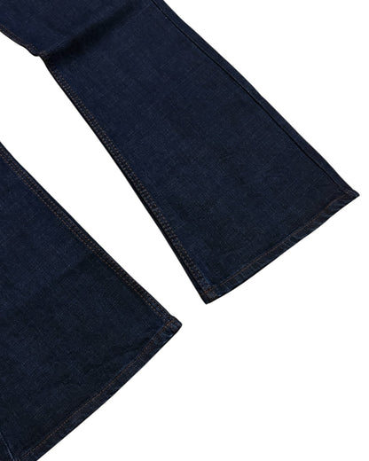 Raw Wash Bootcut Fit Jeans - Denim Blue