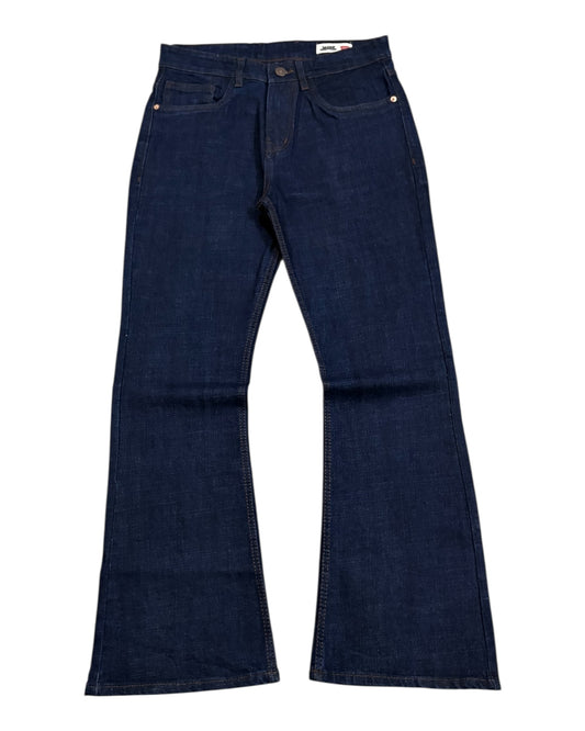 Raw Wash Bootcut Fit Jeans - Denim Blue