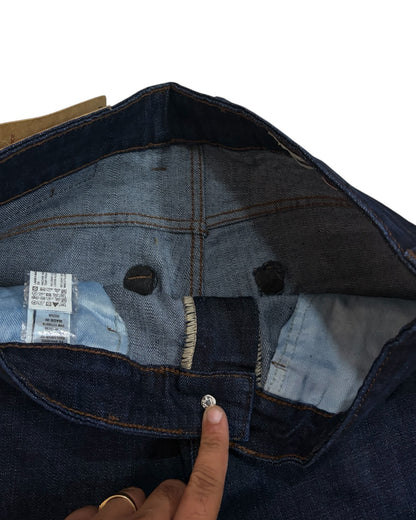 Raw Wash Bootcut Fit Jeans - Denim Blue
