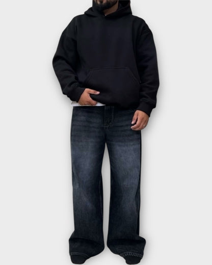 360 GSM "Black" Oversized Hoodie