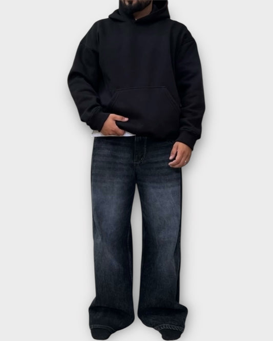 360 GSM "Black" Oversized Hoodie